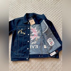 EVISU Japanese Denim jacket, NEW WITH Tags